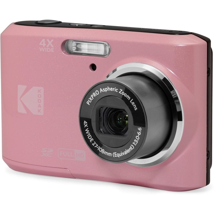 Aparat Foto Kodak PixPro FZ45, 16 MP, Zoom 4X, Vlogging, Full HD – 1080p, Roz