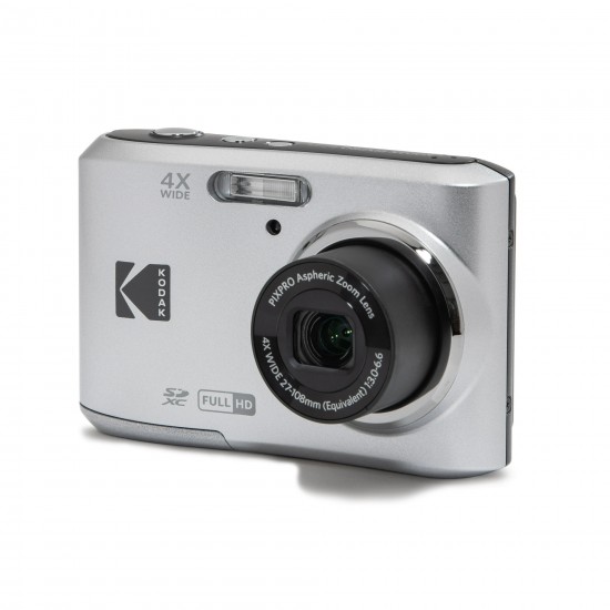 Aparat Foto Kodak PixPro FZ45, 16 MP, Zoom 4X, Vlogging, Full HD – 1080p, Silver
