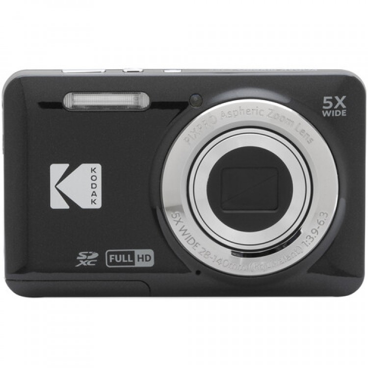 Aparat Foto Kodak PixPro FZ55, 16 MP, Zoom 5X, Vlogging, Full HD – 1080p, Negru