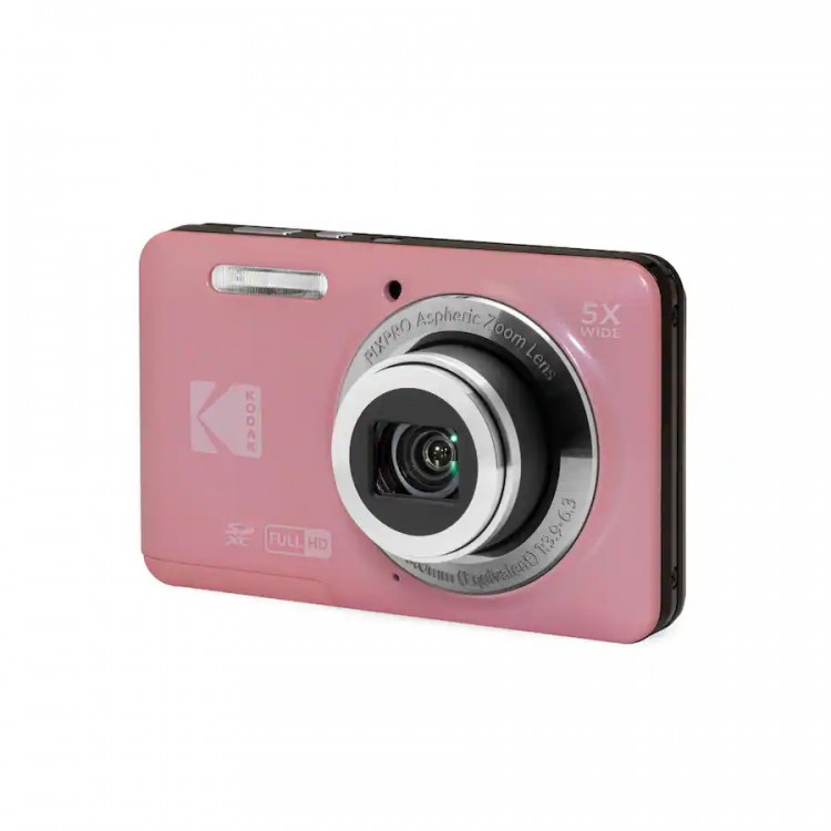 Aparat Foto Kodak PixPro FZ55, 16 MP, Zoom 5X, Vlogging, Full HD – 1080p, Roz