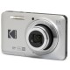 Pachet Aparat Foto Kodak PixPro FZ55, 16 MP, Zoom 5X, Vlogging, Full HD – 1080p, include geanta transport si card 64 GB Kodak, Silver
