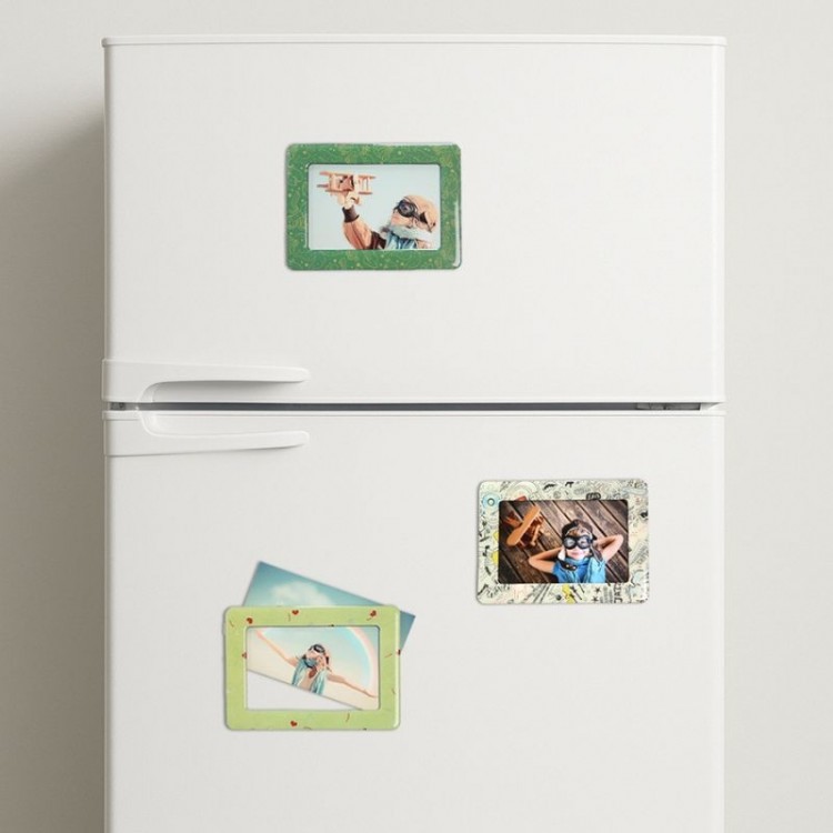 Rama foto magnetica 10x15 cm, include 5 foi foto kodak Glossy