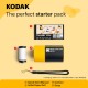 Camera foto instant Kodak Memo Shot ERA MS100– imprimare instant, camera digitala compacta cu tehnologie ZINK, ideala pentru copii, petreceri si calatorii, Galben