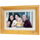 Rama foto digitala Kodak RDPF-1020W, 10 inch, redare video, functie de ceas si calendar, cadru din lemn, Maro