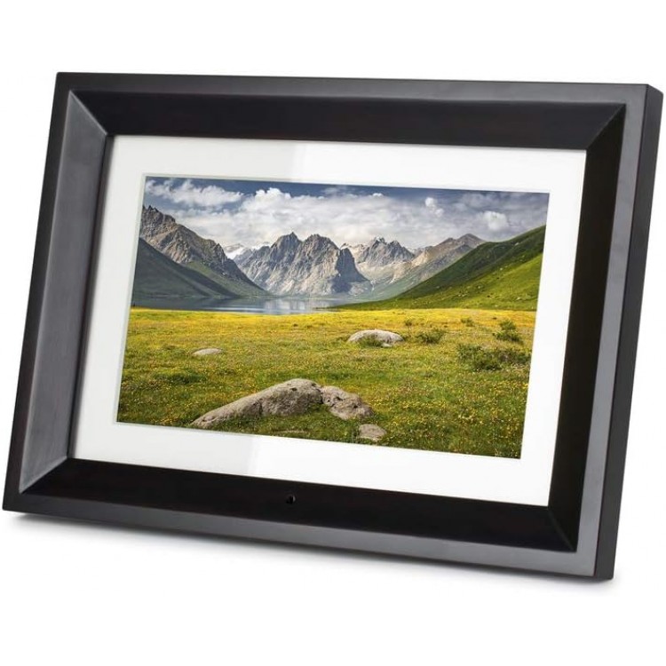 Rama foto digitala Kodak RDPF-1020W, 10 inch, redare video, functie de ceas si calendar, cadru din lemn, Negru