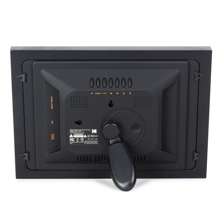 Rama foto digitala Kodak RDPF-1020W, 10 inch, redare video, functie de ceas si calendar, cadru din lemn, Negru