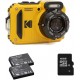 Aparat Foto Subacvatic Kodak PixPro WPZ2, 16 MP, Zoom 4X, Full HD, include acumulator suplimentar si card 16 GB, Galben