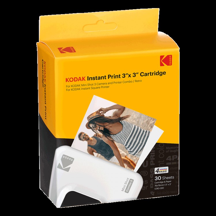 PACHET HARTIE FOTO KODAK ICRG330 3X3 INCH, 30 BUC