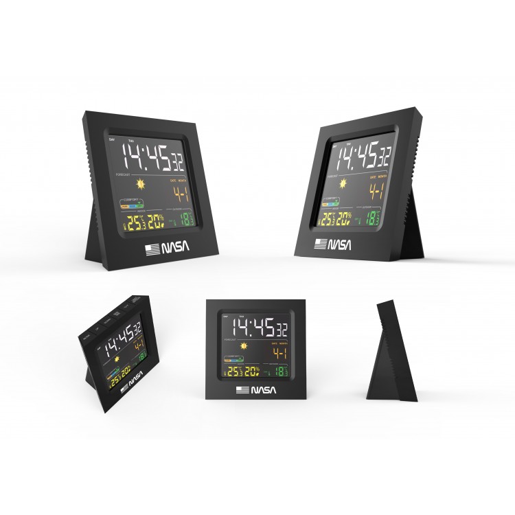 Statie Meteorologica Ws300 Nasa, Ecran LED de 4,3 inchi, 10 in 1, negru
