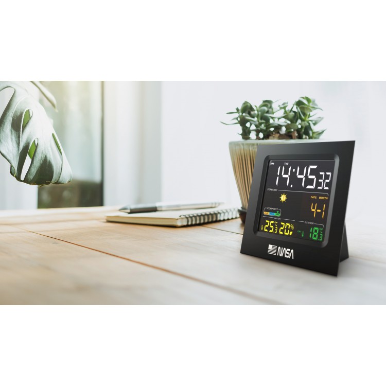 Statie Meteorologica Ws300 Nasa, Ecran LED de 4,3 inchi, 10 in 1, negru