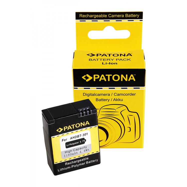 Acumulator PATONA tip GoPro HD Hero 3 AHDBT-201 AHDBT-301
