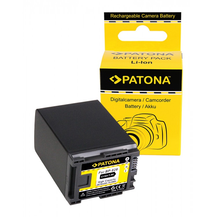 PATONA | Acumulator tip Canon BP-828 BP-820 XA20 XA25 2670 mAh