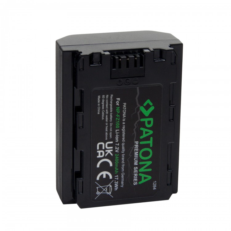 Acumulator PATONA Premium tip SONY NP-FZ100, 2400 mAh, pentru Sony NP-FZ100 HVR-Z1C HVR-V1C FX7E NEX-FS100
