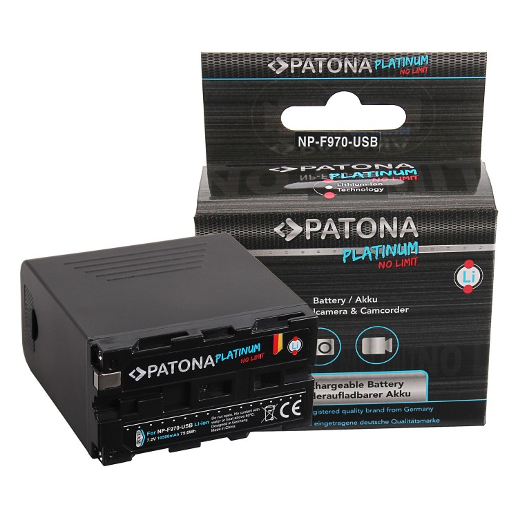 Acumulator PATONA Platinum NP-F990 NP-F970 incl. Powerbank, celule LG