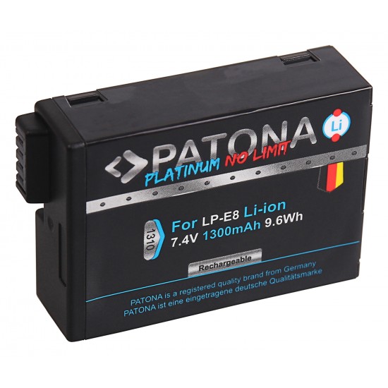 Acumulator PATONA Platinum tip Canon LPE8 LP-E8 LP-E8+ 7.4V