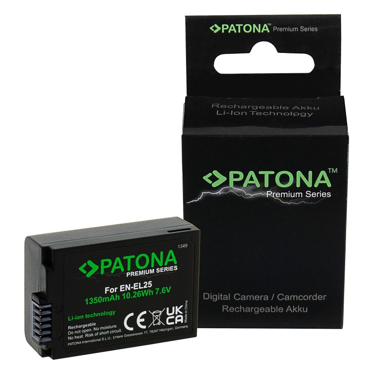 Acumulator Patona Premium EN-EL25 1350mAh, pentru Nikon Z50, Z fc