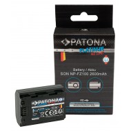 Acumulator Patona Platinum NP-FZ100, port USB-C, 2600 mAh, pentru SONY A7 III A7M3 Alpha 7 III A7 R III A7RM3 Alpha 7