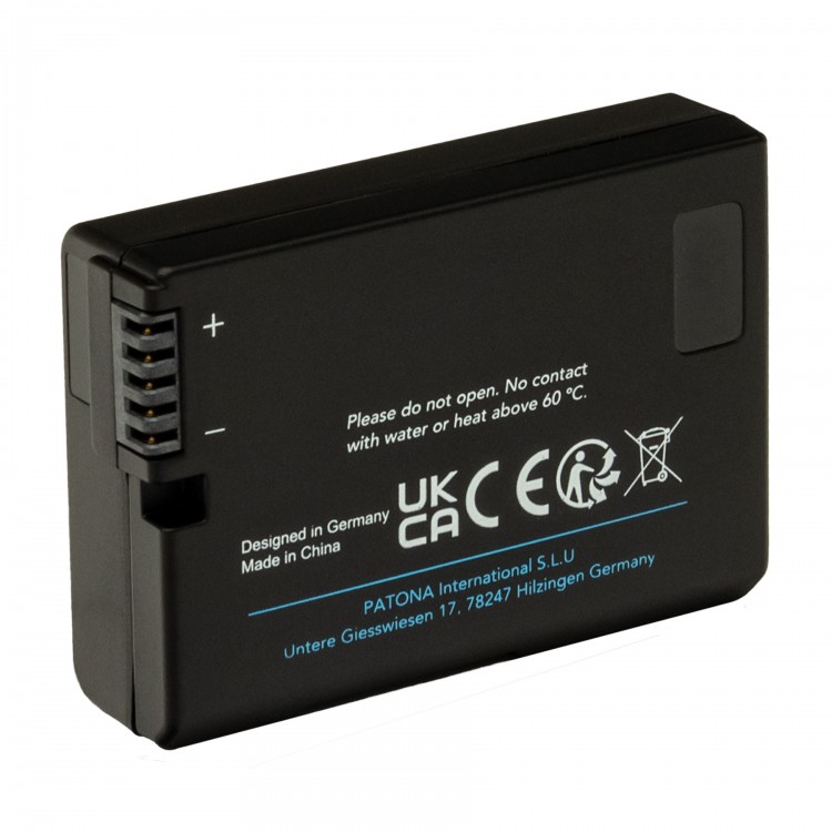 Acumulator Patona Platinum EN-EL14, 1030mAh, incarcare port USB-C, pentru Nikon D3100 D3200 D3400 D3500 D5100 D5300 D5500 D5600 DF Coolpix P7000 P7100 P7800