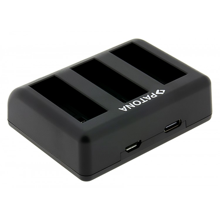 Incarcator triplu PATONA pentru acumulator DJI Osmo Action 3 4 SI 5 BCX202, Include cablu USB-C