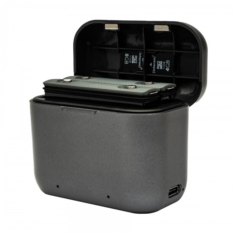 Cutie de incarcare duala Patona pentru Insta 360 ONE X3 CINAQBT/A, include cablu USB-C