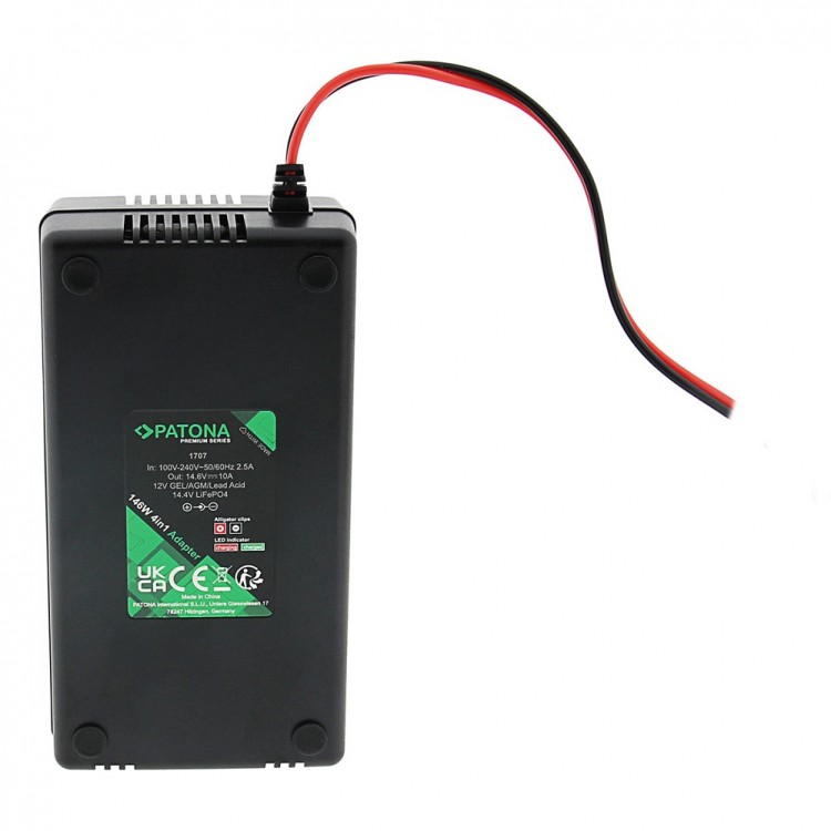 Incarcator Patona Premium 4 in 1 pentru baterii Gel, AGM, Plumb acid si LiFePO4