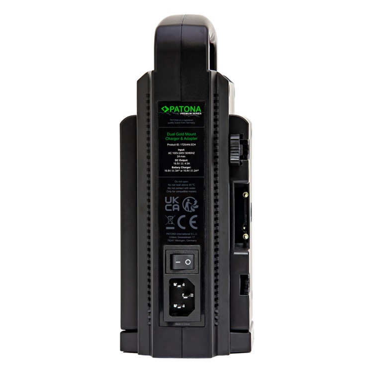 Incarcator DUAL Patona Premium Gold Mount pentru Panasonic AN-190W BL-BP150 BP-150S cu cablu XLR cu 4 pini