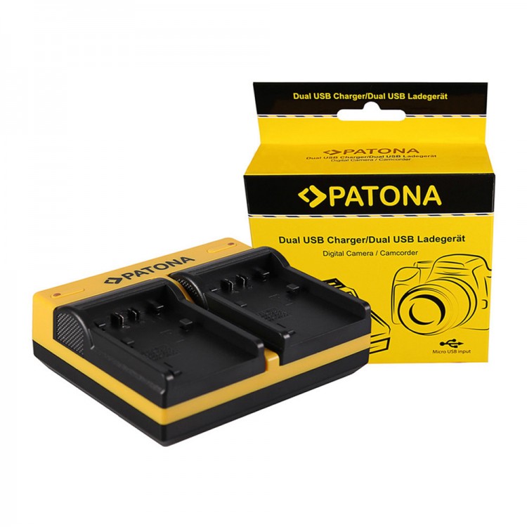Incarcator Dual USB pentru acumulator Sony NP-FP50 NP-FP70 NP-FP90 NP-FH40 NP-FH50 NP-FH60 NP-FH70 NP-FH100 NP-FV50 NP-FV70 NP-FV90 NP-FV100 Patona