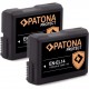 Pachet 2x acumulator PATONA Protect EN-EL14, 1100mAh pentru Nikon D3100, D3200, D5100, D5200, D5300, D3400, D5500, D56000