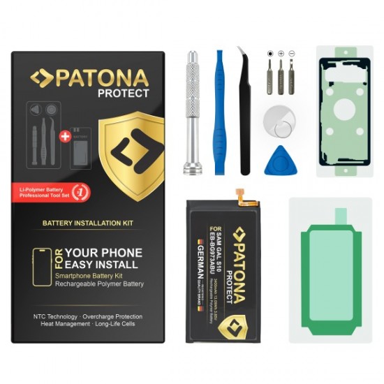 Baterie PATONA PROTECT pentru Samsung Galaxy S10 EB-BG973ABU, include kit de instalare