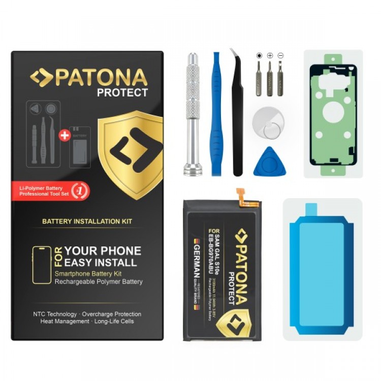 Baterie PATONA PROTECT pentru Samsung Galaxy S10e SM-G970F EB-BG970BU, include kit de instalare
