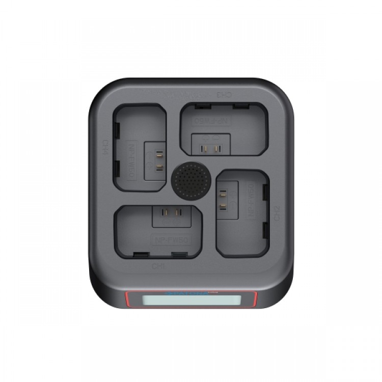 Încărcător rapid Patona Platinum USB-C PD QC cu 4 porturi, pentru baterii Sony NP-FW50, 45W, compact, 9, 01x8, 02x3, 23cm