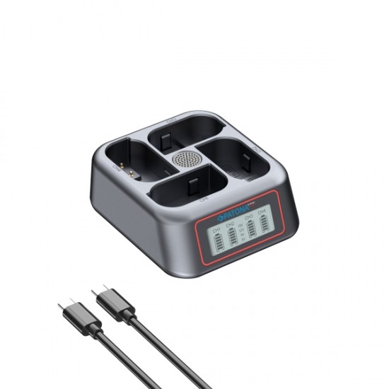 Incarcator rapid PATONA Platinum USB-C PD QC cu 4 porturi pentru Panasonic DMW-BLK22
