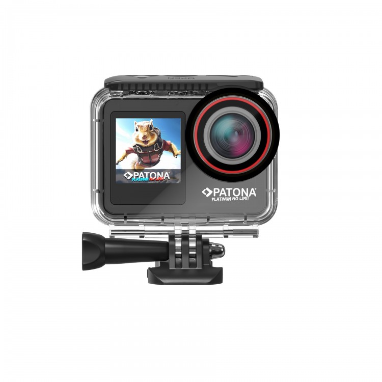 Camera video sport Patona Platinum Action Cam Life SL5, 6K 90fps 64MP, EIS, 170° 7G+IR, rezistent la apa, RC, Wifi
