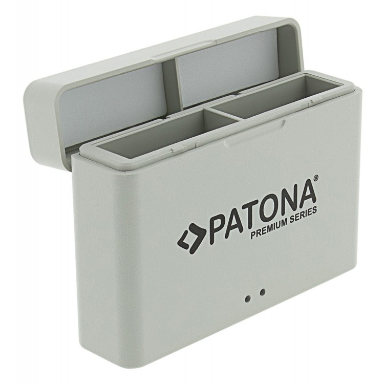 Incarcator PATONA Premium Dual Charger pentru acumulator DJI Osmo Action 3 4 si 5 BCX202, Include cablu USB-C