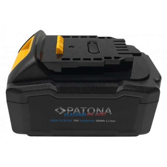 Acumulator PATONA Platinum 18V Dewalt DCB184 pentru seria Dewalt XR cu intrare / iesire USB-C PD65W