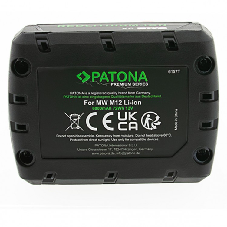 Acumulator PATONA Premium pentru Milwaukee M12 RedLithium 4932451395