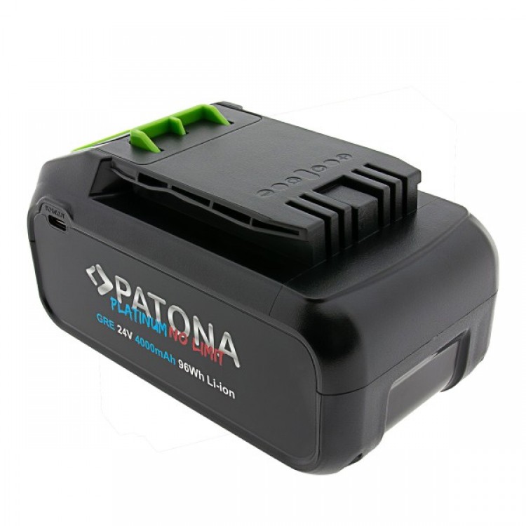 Baterie PATONA Platinum 24V pentru Greenworks Garden & Powertools 4000mAh cu intrare si iesire USB-C