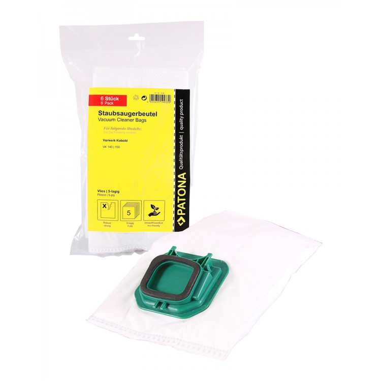 Set de 6 buc saci sintetici Patona pentru aspirator Vorwerk Kobold VK140 VK150 VK 140 VK 150