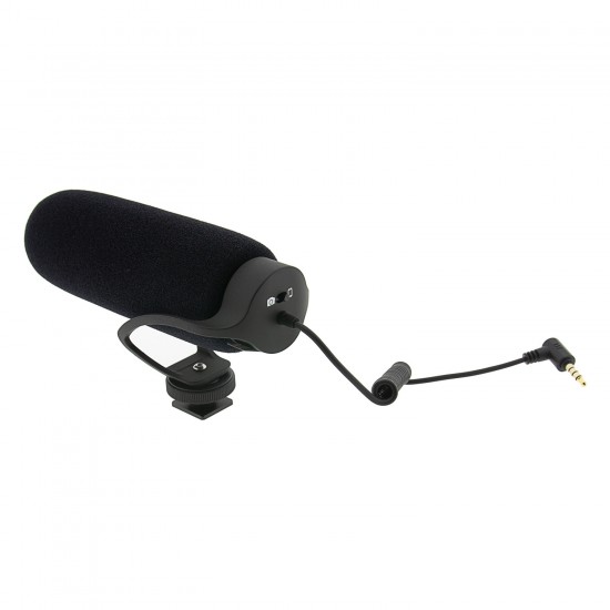 Microfon cardioid pentru DSLR, Camere video si smartphone, Patona Premium, include microfon tip lavaliera