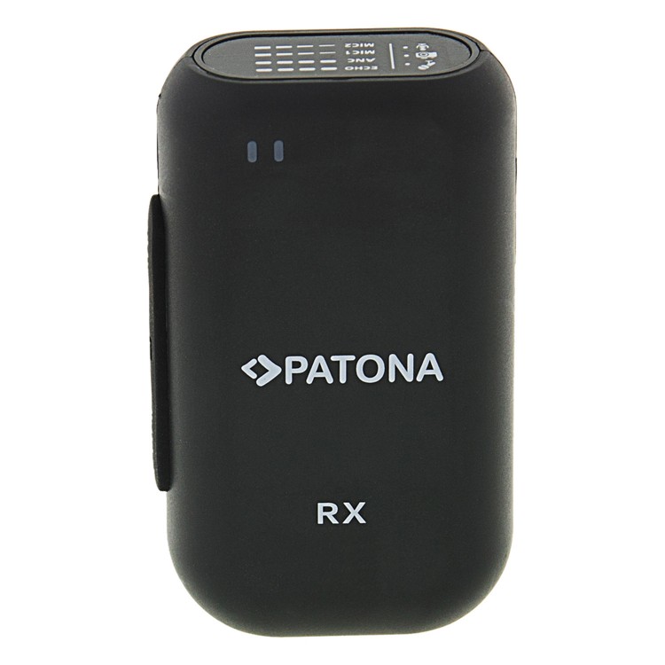 Set 2 microfoane lavaliera wireless, 2.4 GHz, ANC, Patona Premium pentrun smartphone si camere DSLR