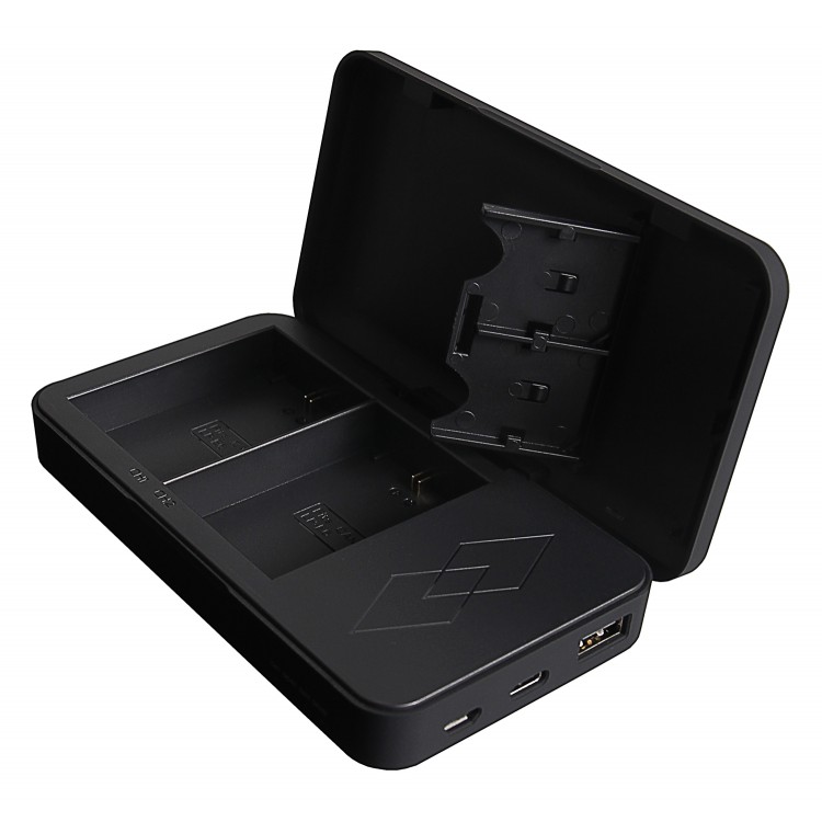 Incarcator Foto Dual Canon, Patona, LP-E6/LP-E6N/LP-E6NH, Cu baterie externa, Compatibil cu Canon EOS 5D/Blackmagic Pocket Cinema Camera 6K