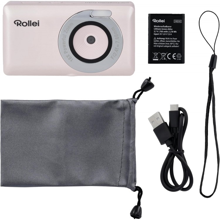 Aparat Foto Rollei Compactline Pocket, Roz