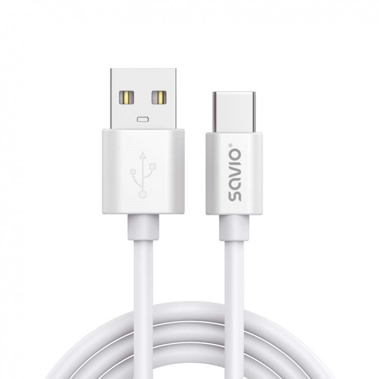 Cablu Date si Incarcare Savio CL-168, USB-A la Type C, 2A Fast Charge, 3m