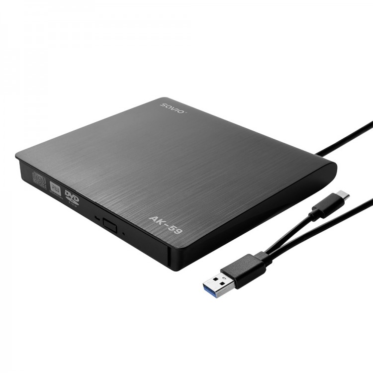 Unitate Optica, DVD Writer extern Savio AK-59, Slim, Negru