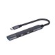 Hub USB Type-C Savio AK-71, 3 x USB-A 2.0, 1 X USB-A 3.1, Carcasa Aluminiu