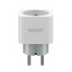 Priza inteligenta Savio AS-01, Wi-Fi, monitorizare consum energie, voice control, compatible with Android / iOS, Alb