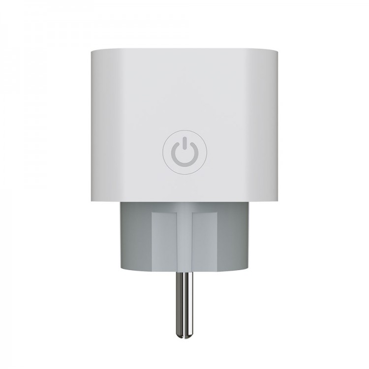 Priza inteligenta Savio AS-01, Wi-Fi, monitorizare consum energie, voice control, compatible with Android / iOS, Alb