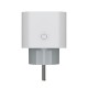 Priza inteligenta Savio AS-01, Wi-Fi, monitorizare consum energie, voice control, compatible with Android / iOS, Alb