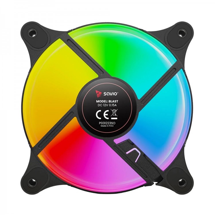 Ventilator PC Savio BLAST,120mm ARGB 3-pin 5V, 4-pin 12V