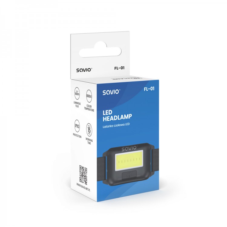 Lanterna frontala LED Savio FL-01